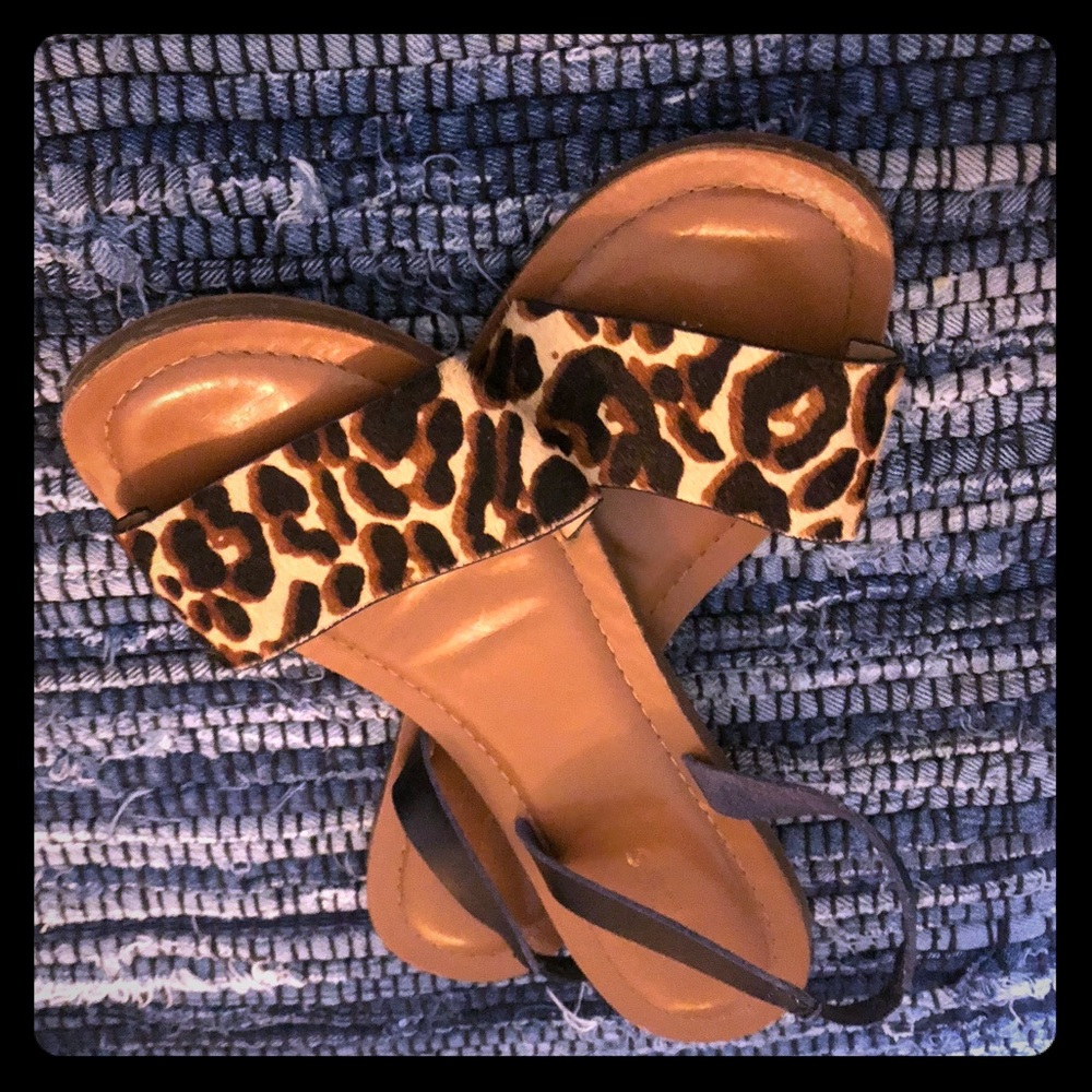 😎Cheetah Print Sandals